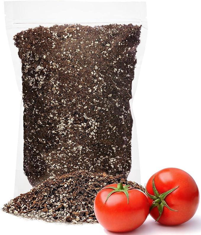 Organic Potting Soil for Tomato Plants - 1 Quart - Hand-Mixed with Natural Ingredients for Optimal Growth and Nutrient Retention
