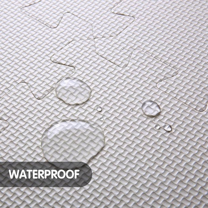 Foam Play Mat for Kids，25Pcs Square Interlocking Puzzle Floor Mat，Baby Play Mat Floor Mat Foam Puzzle Playmat for Toddlers with Fence（Animal-CSH039