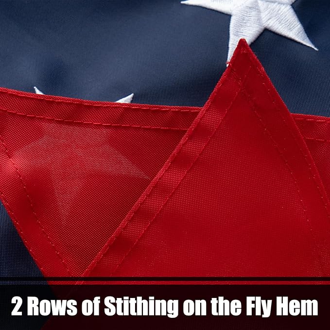 TOPFLAGS Ohio Flag 3X5 Outdoor OH Flag Double Sided Embroidered Longest Lasting Heavy Duty Polyester Stronger Brass Grommets 2 Stitched Hemming Perfect for Outside