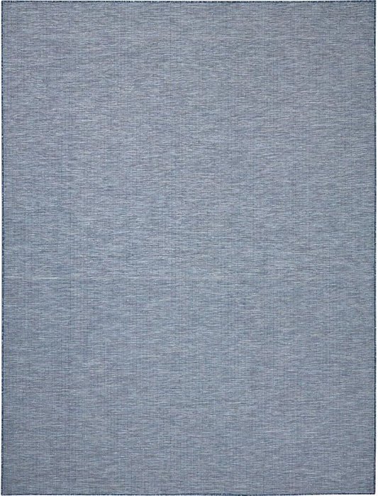 Nourison Positano Indoor-Outdoor Navy Blue 8' x 10' Area Rug, Easy Cleaning, Non Shedding, Bed Room, Living Room, Dining Room, Backyard, Deck, Patio (8x10)