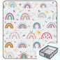 Baby Play Mat，Thick Soft 71" X 59" Playpen mat, Non-Slip and Machine Washable Baby Play Mats for Floor，Crawling Mat for Babies, Toddlers & Infants to Play and Learn (Rainbow)
