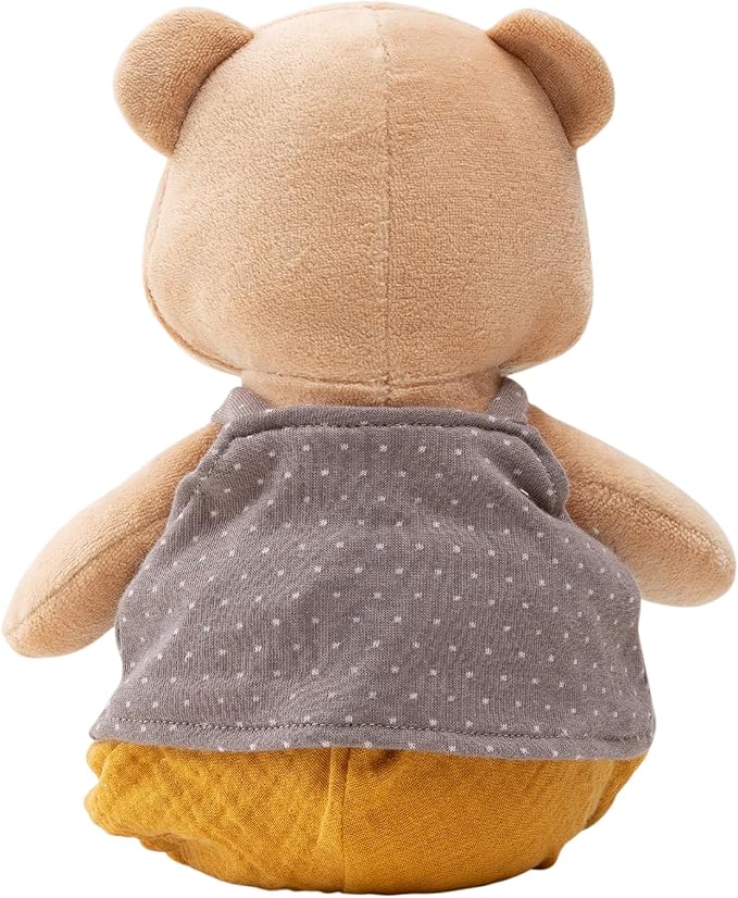9" Organic Cotton Plush Toys, Plush Bear Stuffed Animals Soft Cuddly Toy for Babies and Toddlers
