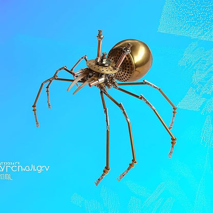 Mechanical Metal DIY 3D Insect Brass Puzzle (Golden Spiders)