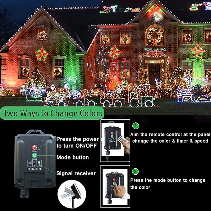 18 Colors 33FT Solar Rope Lights Outdoor Waterproof LED, Color Changing 100 LED Rope Lights Blue Green Pink Fairy String Tube Lights Remote Timer for Trampoline Garden Fence Tree Party Christmas Decor