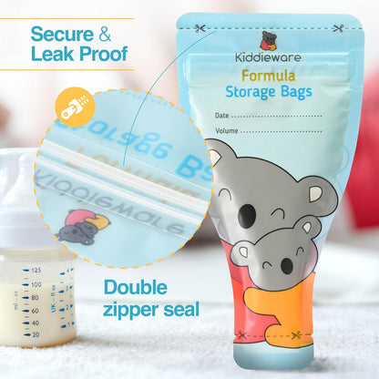 30 Pack Baby Formula Storage Bags Dispenser Disposable Baby Formula Container