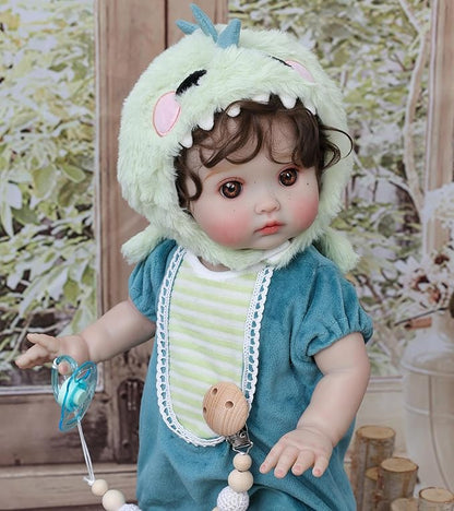 Reborn Toddler Baby Doll Boy with Freckles – 18 Inch Realistic Full Vinyl Body Real Life Baby Dolls with Accessories for 3+ Year Old Girls Gifts, Pretend Play, Premium Collectible Gift