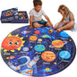 Civaner 70 Pieces Floor Puzzles for Kids Large Puzzles for Kids Ages 3 4 5 6 7 8 Jigsaw Puzzle Educational Puzzle Toy Gifts for Toddlers Boys Girls Baby Shower Birthday(Solar System)