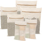 6-Piece Bag, Durable Cotton Mesh Laundry Bag, Sturdy Zipper, Breathable Mesh, Exquisite Laundry Bag for Underwear, Clothes, Pants, Shoes and Socks