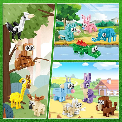 1 in 3 form transformatinon Party Favors Kids Building Blocks Sea Animals 12 Packs Party Favors BuildingSet for Birthday, Goodie Bag Stuffers,Classroom Prizes,Easter for Boys andGirls Ages 6-12