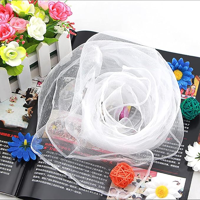 Larcele 12 Pieces Juggling Dance Scarf for Performance Prop Accessory 24 x 24 inches WDSJ-02