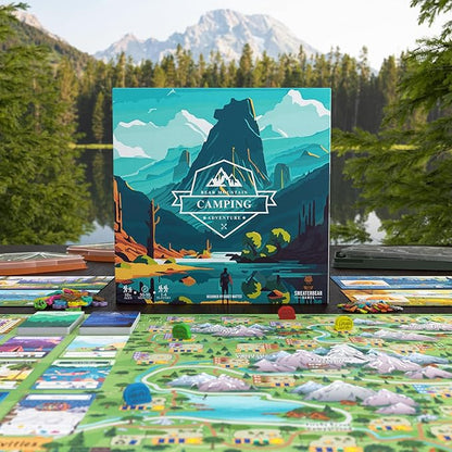 Bear Mountain Camping Adventure Board Game | Family Game for Young Camping Fans and Adults | Easy to Learn | Ages 10+ | for 1-4 Players | Perfect for Outdoor Enthusiasts