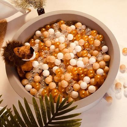 Realhaha Ball Pit Balls 50 100 200 500 Play Balls Plastic Balls for Baby Girls Toddlers Kids Play Tent Pool Playhouse Playpen Party Decoration