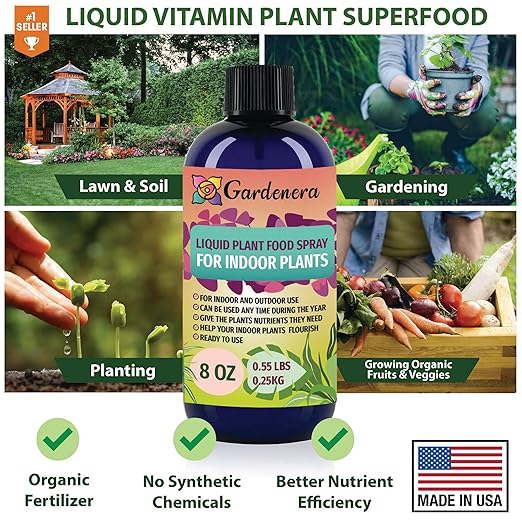 Plant Growth Superfood for Spider Plant with 18 Vitamins & Minerals - Organic Plant Food Fertilizer - Micro-Fungi and Bio-Organisms for Spider Plant Care & Growth Enhancement - 8oz