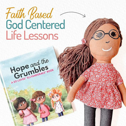 Elly & Grace Bible Stories for Kids, So Loved Collection: Book and Doll Set Teaching Christian Toddlers Faith Lessons, Great Baby Baptism Gifts for Girls (Hope Doll)