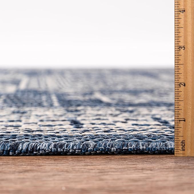 Keen Home Design Terrace Outdoor Area Rug - 6x9 Washable Indoor/Outdoor Rug for Patio, Kitchen, Balcony, Beach, Garden, Deck and Porch, Size: 6'x8'10"