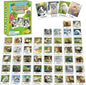 gisgfim 50 Pairs Memory Matching Game Animal Babies Concentration Memory Card Educational Game for Kids Adults A Fun & Fast Baby Animals Game Toddlers Preschool Family Board Gift Matching Games