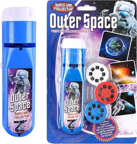 Georgie Porgy Children Projector Toys Educational Science Set Wall Ceiling Tent Torch Solar System Planet Toys Gifts Flashlight for Kids Boys Girls (Outer Space)