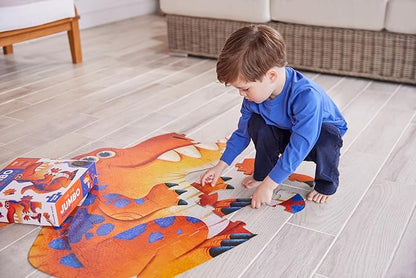 Crocodile Creek Above + Below 48-Piece Jigsaw Floor Puzzle - Fun Floor Puzzles for Kids Ages 4-8, Jumbo Dinosaur