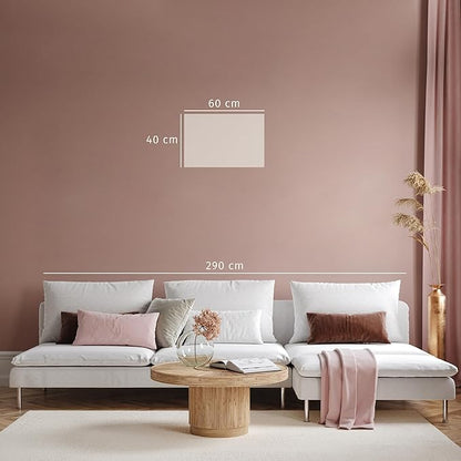 artgeist Canvas Wall Art Print World Map 24x16 in - 1pcs Home Decor Framed Stretched Picture Photo Painting Artwork Modern Art Image - Country Map Kontinente Abstract k-A-0512-b-a