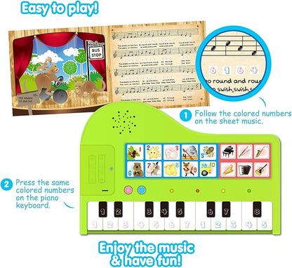 BEST LEARNING My First Piano Book - Educational Musical Toy for Toddlers Kids Ages 3-5 Years - Ideal 3, 4 Year Old Boy or Girl Birthday Present