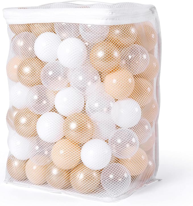 Realhaha Ball Pit Balls 50 100 200 500 Play Balls Plastic Balls for Baby Girls Toddlers Kids Play Tent Pool Playhouse Playpen Party Decoration