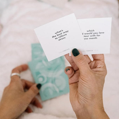 TableTopics Teen Conversation Cards for Teenagers with Their Family & Friends, 135 Fun Questions for Connection at Dinnertime, Hangouts, Game Night, & Classrooms