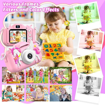 Kids Camera Toy, masterbee Children Camera Toys for Kid Age 3-12, Christmas/Birthday Gifts for Girls, 1080P HD Video Kids Digital Camera, Gift for 3 4 5 6 7 8 9 10 11 12 Year Old Girl