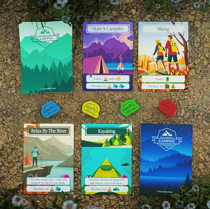 Bear Mountain Camping Adventure Board Game | Family Game for Young Camping Fans and Adults | Easy to Learn | Ages 10+ | for 1-4 Players | Perfect for Outdoor Enthusiasts