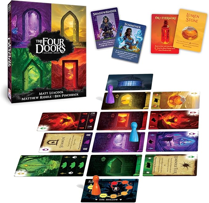 Happy Camper - The Four Doors | Thrilling Cooperative Game by Matt Leacock | Great for Travel and Solo Play