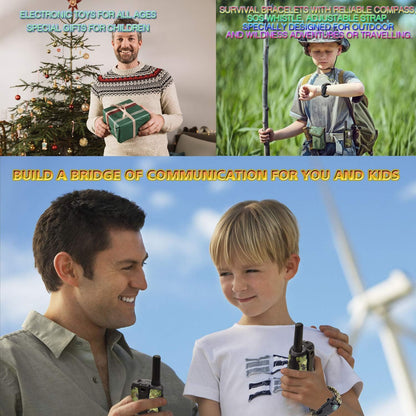 Gifts for Kids Aged 5-12 Boy Toys Kids Walkie Talkies 22 Channel 2 Way Radio 3 Miles Long Range fit Outdoor Adventure Hunt Game Camp Toys for Boys 6 7 8 9 Years Old Gifts for Boys