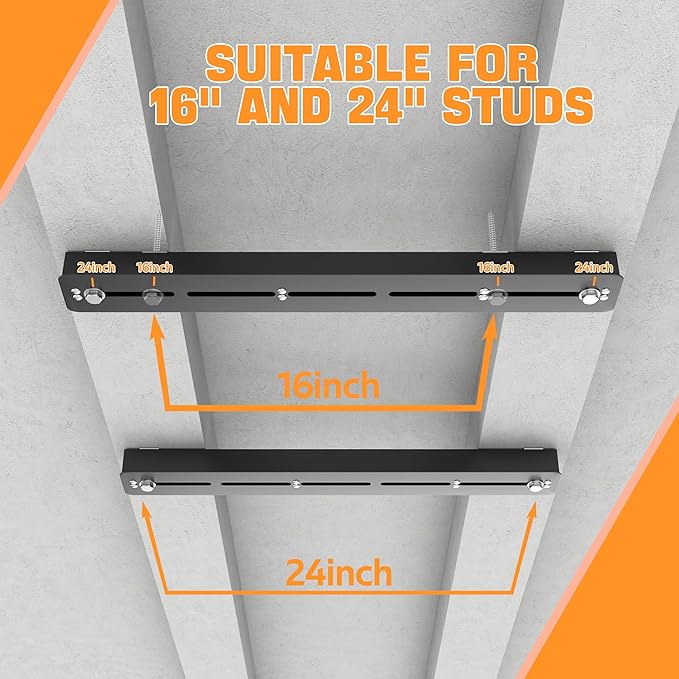 Ultrawall Overhead Garage Storage Rack, Heavy Duty Ceiling Storage Rack, 26 Inch Adjustable Ceiling Bin Storage System, 5 Sets for 4 Bins