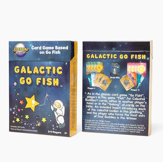 Celestial Buddies Galactic Go Fish Card Game | Space-Themed Fun Educational Game for 2-4 Players, Kids Ages 3+ | STEM Learning, Planets & Space Exploration