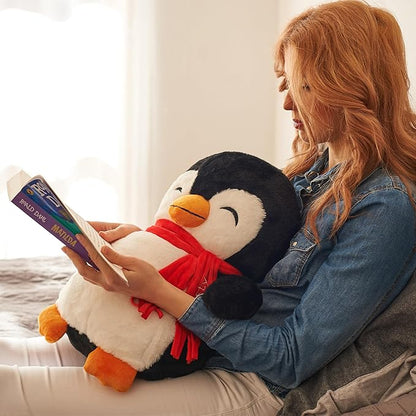 ODOXIA Big Weighted Penguin 5lb for Anxiety | Stuffed Plush for Kids, Adults | Weighted Animals, Plushies