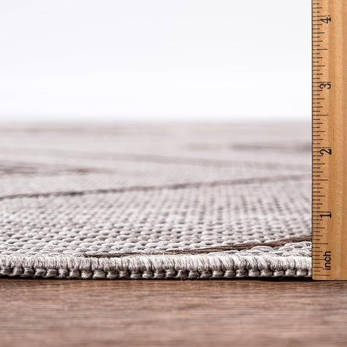 Keen Home Design Terrace Outdoor Area Rug - 9x12 Washable Indoor/Outdoor Rug for Patio, Kitchen, Balcony, Beach, Garden, Deck and Porch, Size: 8'10"x12'