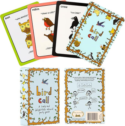 Bird Call - A Lively and Delightfully Absurd 5-Minute Party Game - High Energy Game - Bird Gifts - Bird Watching Gifts - Gifts for Bird Lovers - 3-8 Players and Ages 7+