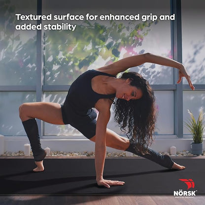 Norsk Dual-Sided Reversible 1/2" Foam Exercise Mats for Home Gym - Interlocking EVA Foam Tiles