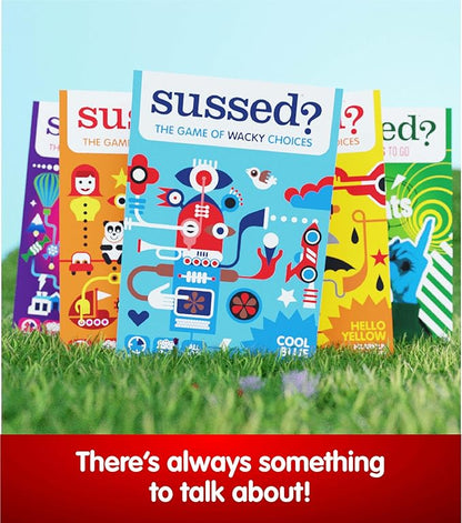 SUSSED The Wacky ‘What Would You Do?’ Card Game - Social Fun for Kids - Easy Travel Game, Family Activity - Ages 6+ - Yellow Pack