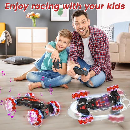 Gesture Sensing RC Stunt Car,Remote Control Car Toys for Ages 5-13,Drift Cars with Lights Music,4WD 360° Spins All Terrains Kids Toys RC Cars, 8-12 Best Birthday Gift for Kids