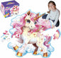Jumbo Floor Puzzle for Kids,48 Piece Unicorn Large Jigsaw Puzzles,Puzzle for Toddler Ages 3-5,Fun Educational Preschool Learning Toy Gift for Boys & Girls Ages 4-8 (Shimmery Unicorn)