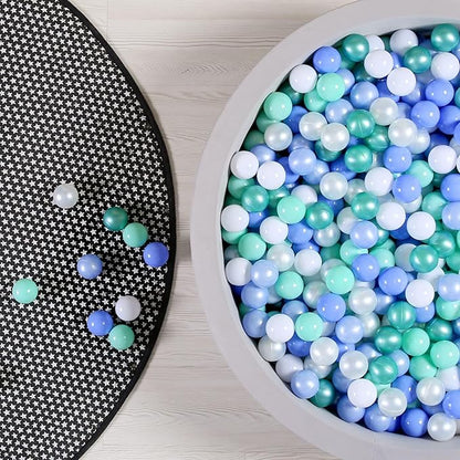 GOGOSO Ball Pits Balls for Toddlers Pack of 50 100 200 Plastics Shape Ball Non-Phthalate Non-BPA Non-Toxic 2.2-Inch Crush Proof Play Balls