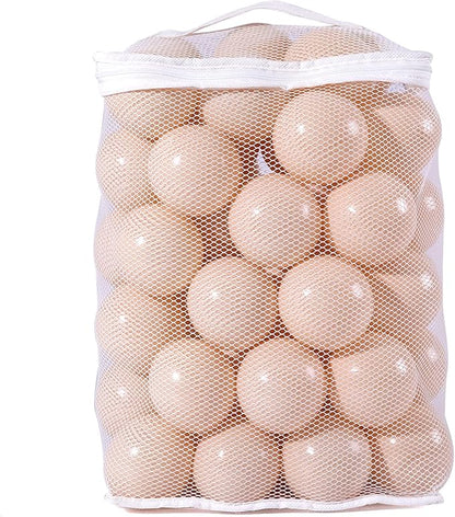 PlayMaty Ball Pit Balls - 2.75inches Plastic Phthalate & BPA Free Balls Crush Proof Stress Balls Swim Pit Fun Toy with Storage Bag for Baby Playhouse Birthday Party DecorationPack of 50