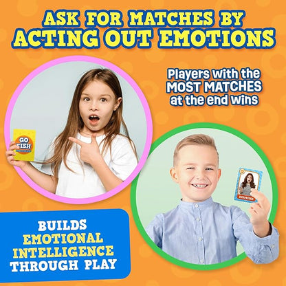 ThinkPsych Go Fish – Faces & Feelings Card Game Social Emotional Learning Game for Kids Ages 6+ | Teaches Emotions Through Play | 2-6 Players | Home, Therapy & Classroom Use