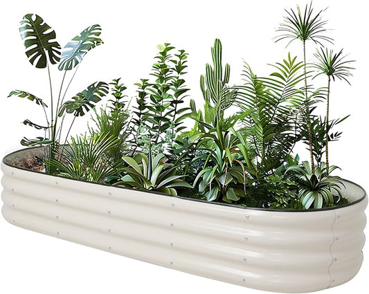 Galvanized Raised Garden Bed Kit Outdoor Metal Garden Planter Box for Backyard Gardening, Planting Vegetables, and Patio (70.8"x23.6"x11.8")