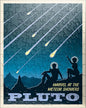 MyPuzzle Pluto: Meteor Showers, Vintage Poster - Premium 100 Piece Jigsaw Puzzle for Adults
