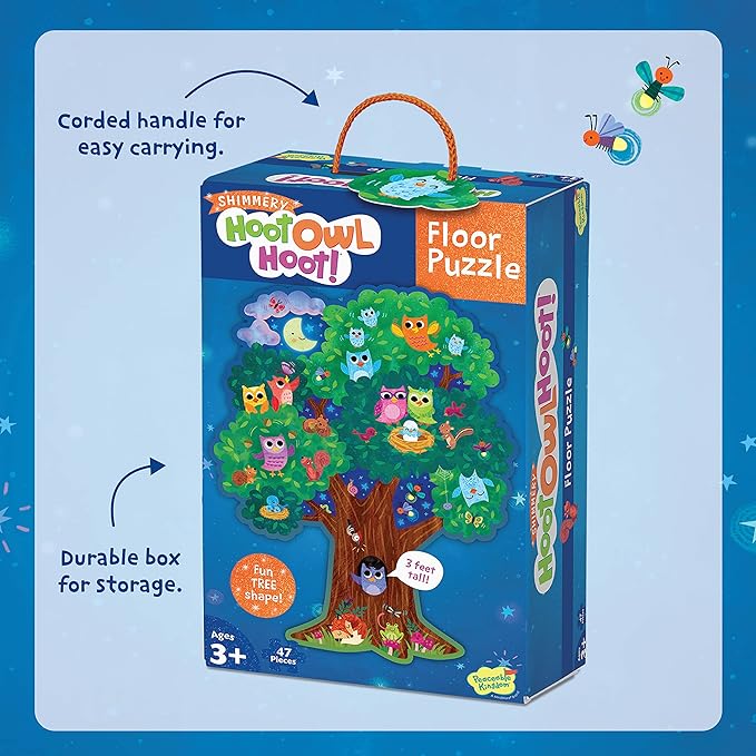Peaceable Kingdom Hoot Owl Hoot Floor Puzzle – Giant Floor Puzzle for Kids Ages 5 & up – Great for Classrooms