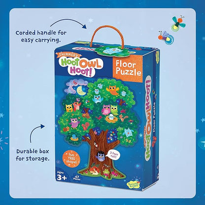 Peaceable Kingdom Hoot Owl Hoot Floor Puzzle – Giant Floor Puzzle for Kids Ages 5 & up – Great for Classrooms