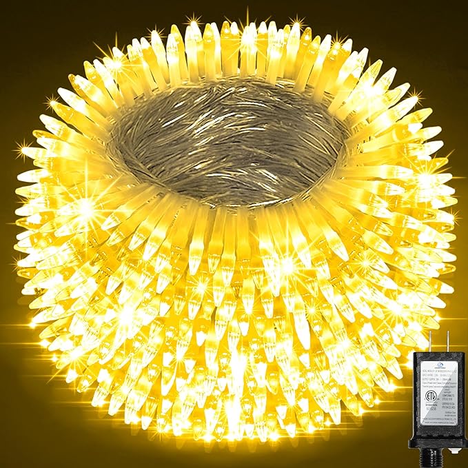 750 LED 246FT Christmas Lights Outdoor, Super Long Waterproof Christmas String Lights with 8 Modes, Christmas Tree Lights with Timer Memory for Fence Garden Xmas Wedding Party Decor Warm White