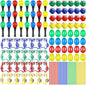 120 Pcs Maracas for Kids,Back to School Supplies Maracas Mexican Shaker Musical Instruments, Wrist Bells, Sand Hammers, Eggs Shakers, Castanets, Wooden Rhythm Sticks for Preschool