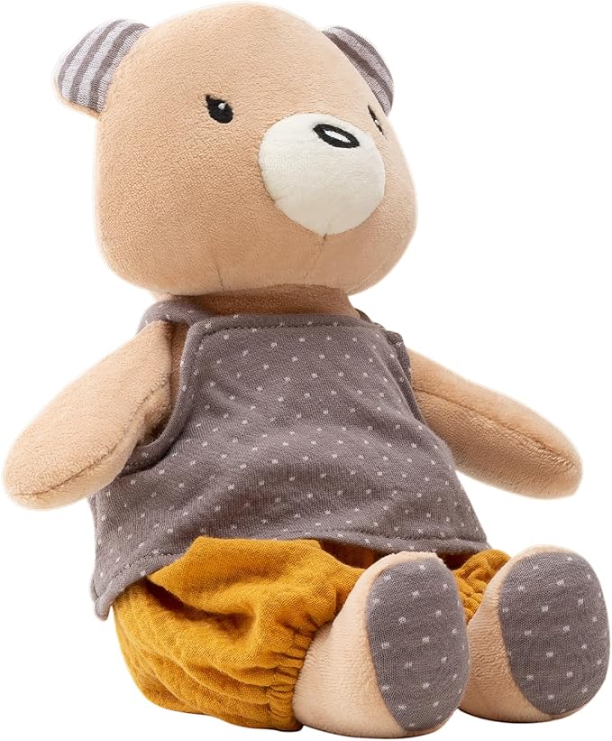 9" Organic Cotton Plush Toys, Plush Bear Stuffed Animals Soft Cuddly Toy for Babies and Toddlers