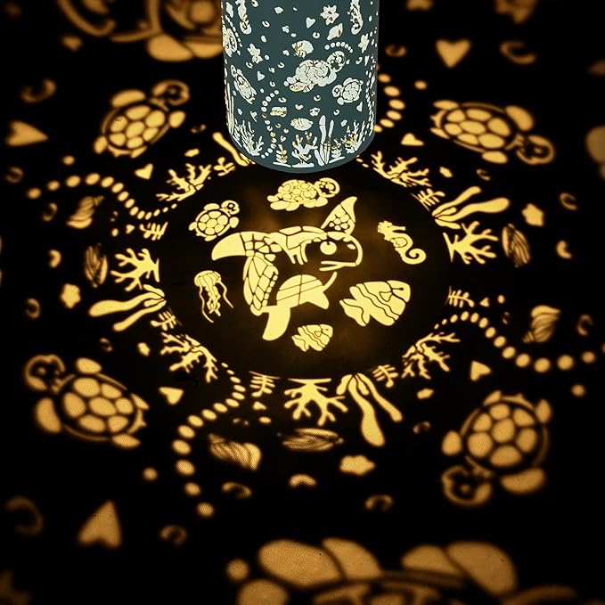 Sea Turtle Solar Lantern - Outdoor Waterproof Hanging Solar Light - Garden Gifts for Women, Mom, Friends, Christmas, Birthdays and Special Occasions- Garden, Patio, Yard Décor- Durable Large Size Blue